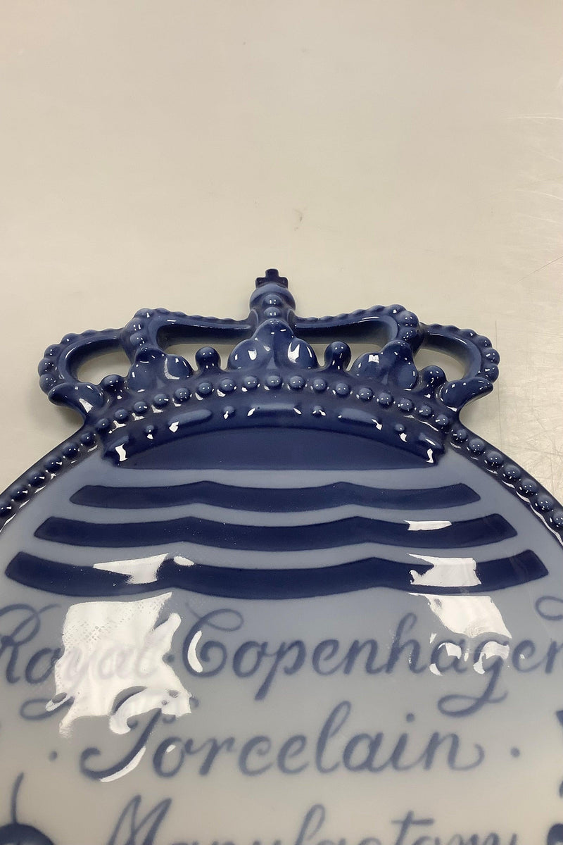 Royal Copenhagen Engelsk Forhandler Skilt med Krone, tidlig - Danam Antik