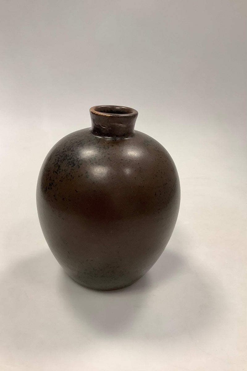 Saxbo Vase i brun farve No 99 - Danam Antik