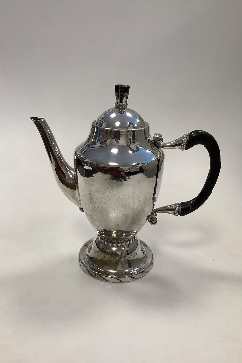 Sjælden Tidlig Georg Jensen Sølv Kaffekande fra 1904-1908 - Danam Antik