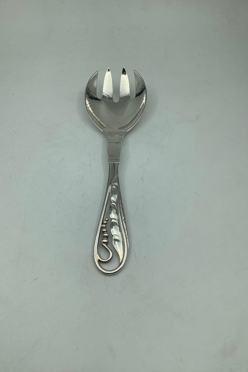 Georg Jensen Sterling Sølv Ornamental Serveringsgaffel No 42 - Danam Antik