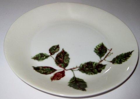 Arabia Finland Bread and Butter plate with Rose leaves