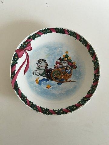 Royal Copenhagen Jingle Bells Rundt Kagefad No 177.501/376 - Danam Antik