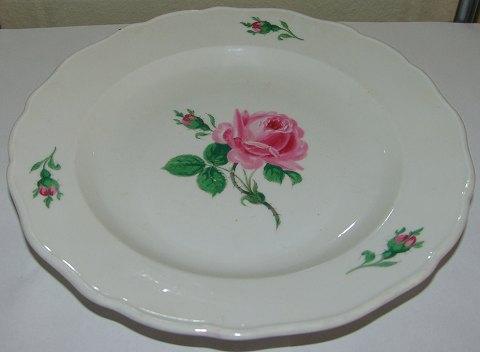 Meissen Porcelæn Spisetallerken med Rose design - Danam Antik