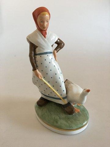 Royal Copenhagen Figur Gåsepige No 528 Overglasur - Danam Antik