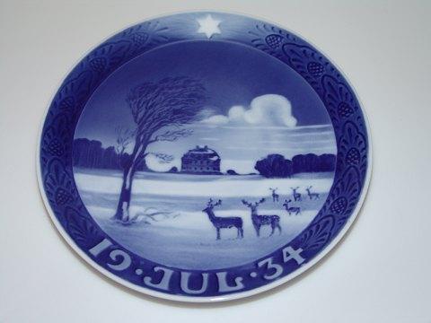 Royal Copenhagen Kgl Juleplatte 1934 - Danam Antik