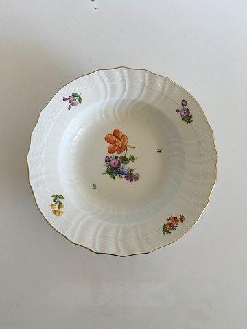 Royal Copenhagen Saksisk Blomst Let Plate No 1614 - Danam Antik