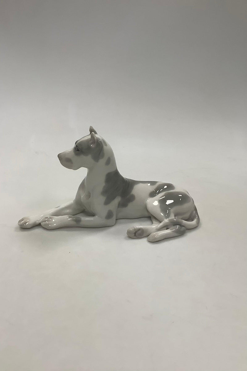 Lomonosov Porcelænsfigur Great Dane Russisk - Danam Antik