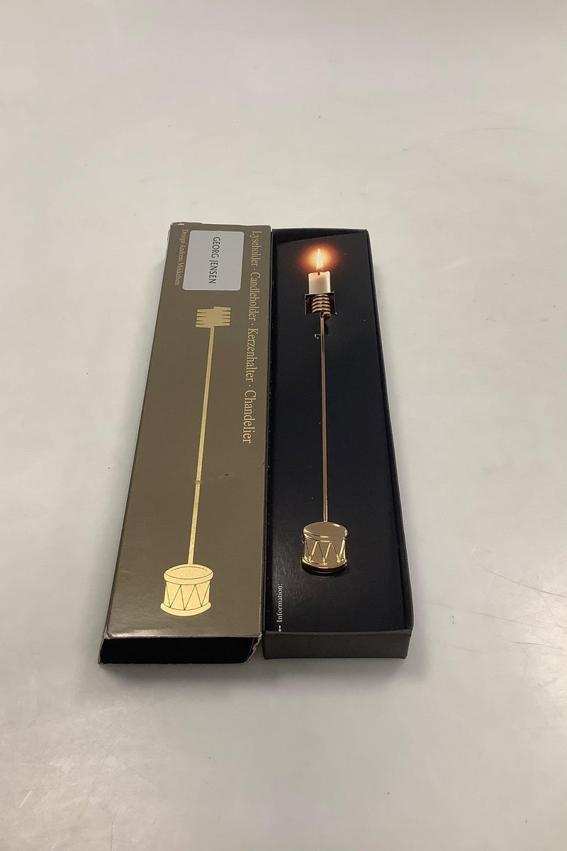 Georg Jensen Golden Christmas Lyseholder - Tromme 1992 - Danam Antik