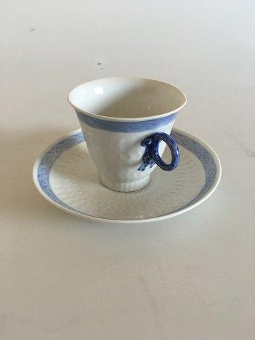 Royal Copenhagen Blå Vifte Kaffekop og Underkop No 11538 - Danam Antik