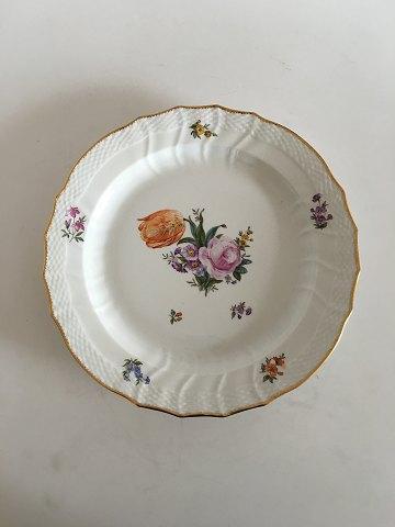 Royal Copenhagen Saksisk Blomst Rundt Serveringsfad No 1563 - Danam Antik