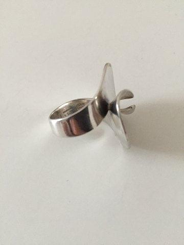 Georg Jensen Sterling Sølv Ring Moderne No 130 - Danam Antik