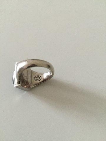 Georg Jensen Sterling Sølv ring med Hæmatit No 84B - Danam Antik