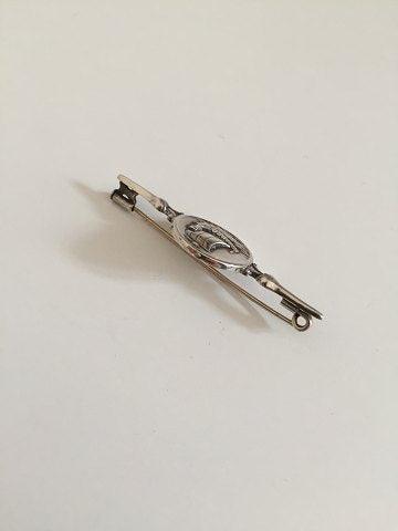 Georg Jensen Sterling Sølv Broche med vikingeskib No 220 - Danam Antik