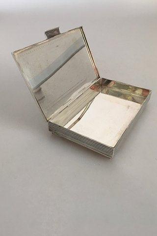 Georg Jensen Sterling Sølv Sigvard Bernadotte Cigaretetui / Box No 712A - Danam Antik