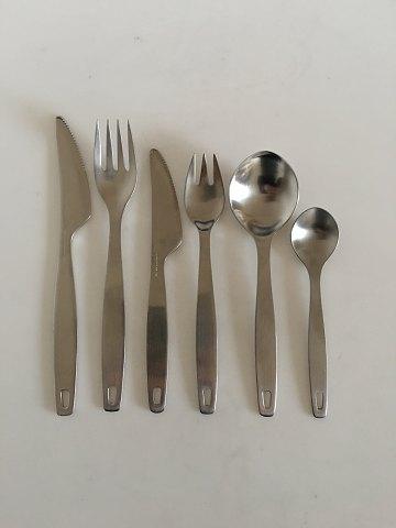 Georg Jensen Stainless Holiday II Bestik Sæt til 8 Pers. 48 Dele. - Danam Antik