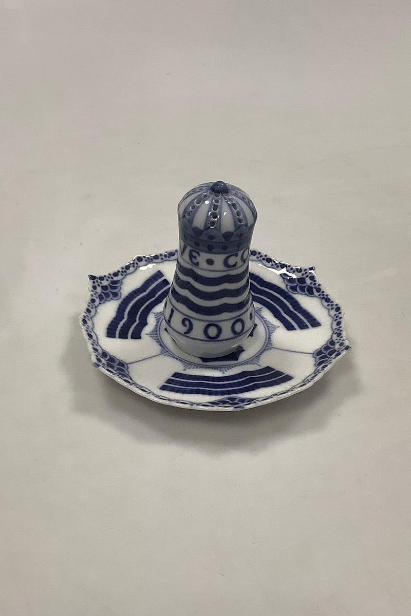 Royal Copenhagen Musselmalet Saltbøsse fra Paris Verdensudstillingen 1900 - Danam Antik