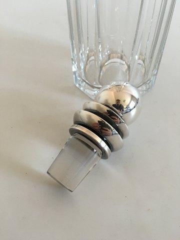 Georg Jensen Sterling Sølv Harald Nielsen Flakonlåg No 206 på Baccarat Flakon - Danam Antik