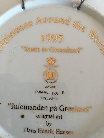 Bing & Grøndahl Christmas Around the World 1995 Platte "Julemanden i Grønland" - Danam Antik