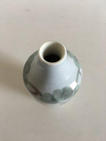 Rørstrand Art Noveau Lille Vase med Bladranke Motiv - Danam Antik