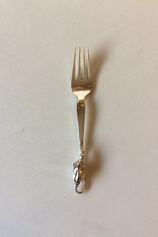 Georg Jensen Sterling Sølv Magnolia No 84 Frokostgaffel No 022 - Danam Antik