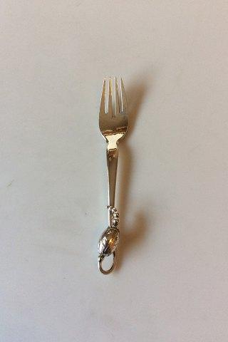 Georg Jensen Sterling Sølv Magnolia No 84 Fiskegaffel No 061 - Danam Antik