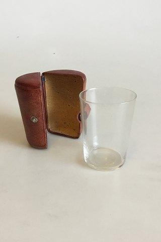 Rejseglas i etui, i glas - Danam Antik