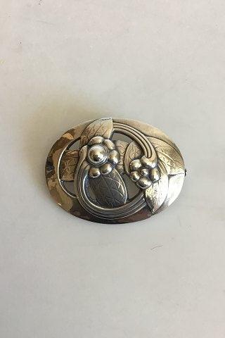 Georg Jensen Sterling Sølv Broche No 13 - Danam Antik