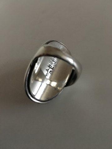 Georg Jensen Sterling Sølv Ring No 46E med Hæmatit - Danam Antik