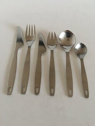 Georg Jensen Stainless Holiday II Bestik Sæt til 8 Pers. 48 Dele. - Danam Antik