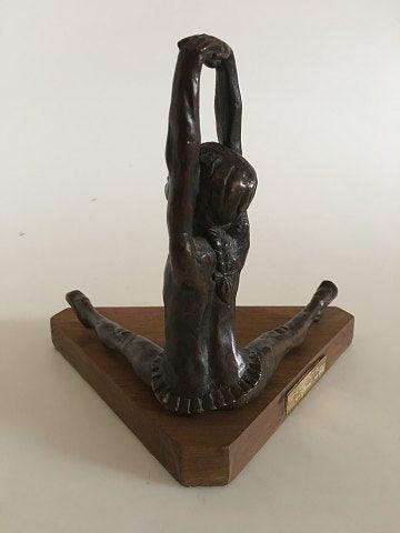 Royal Copenhagen S. G-Kelsey Bronze Figurine af Udstrækkende Balletdanserinde - Danam Antik