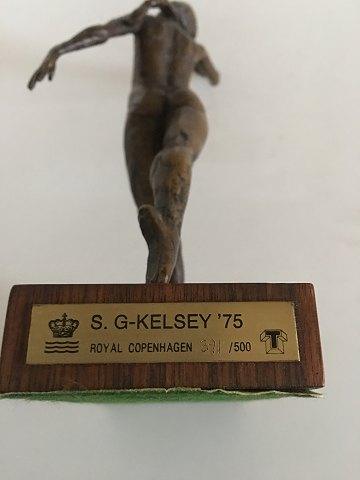 Royal Copenhagen S. G-Kelsey Bronze Figurine af Balletdanserinde - Danam Antik