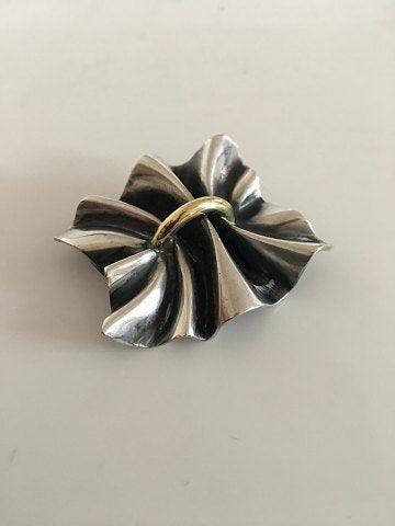 Georg Jensen Sterling Sølv Lene Munthe Broche No 399, Stor - Danam Antik