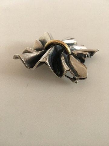 Georg Jensen Sterling Sølv Lene Munthe Broche No 399, Stor - Danam Antik