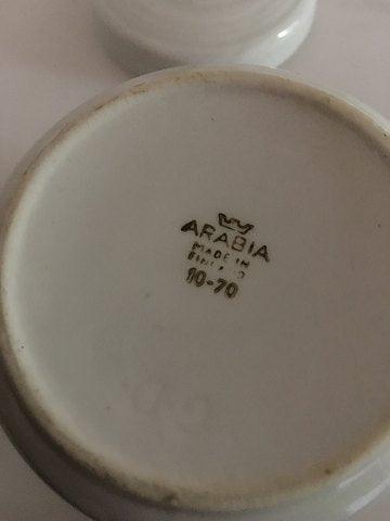 Arabia Finland Fløde og Sukkerskål med låg i stentøj-porcelæn - Danam Antik