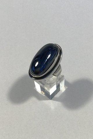 Georg Jensen Sterling Sølv Ring No 46E med Hæmatit Sten - Danam Antik