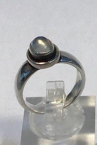 Georg Jensen Sterling Sølv Ring No 46C Månesten - Danam Antik