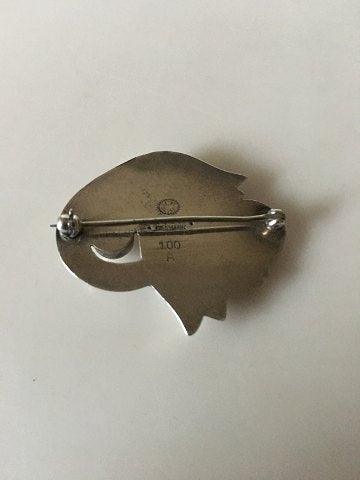 Georg Jensen Sterling Sølv Broche No 100A. - Danam Antik