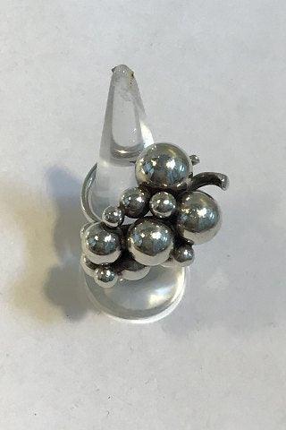 Georg Jensen Sterling Sølv Ring Moonlight Grapes, Stor - Danam Antik