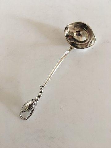 Georg Jensen Sterling Sølv Magnolia No 84 Smørsauceske No 124 - Danam Antik