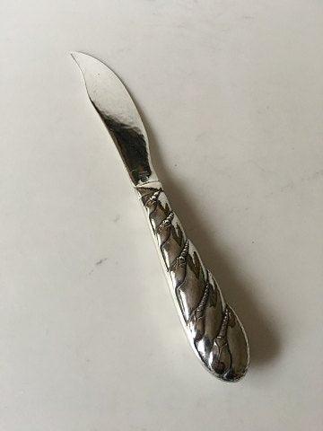 Georg Jensen Sterling Sølv Ornamental Ostekniv No. 166 - Danam Antik