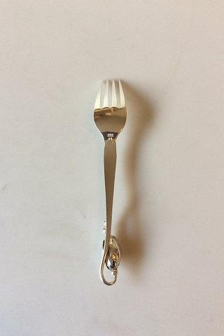 Georg Jensen Sterling Sølv Magnolia No 84 Frokostgaffel No 022 - Danam Antik