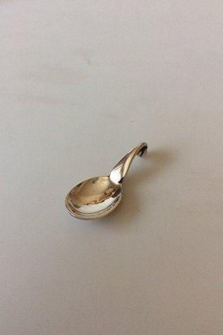 Georg Jensen Sterling Sølv/Blå Emalje Dobbelt Saltkar No 862 med to skeer No 110 - Danam Antik