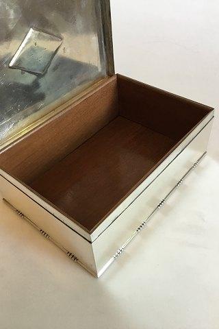 Georg Jensen Sterling Sølv Cigaræske/Humidor No 329B - Danam Antik