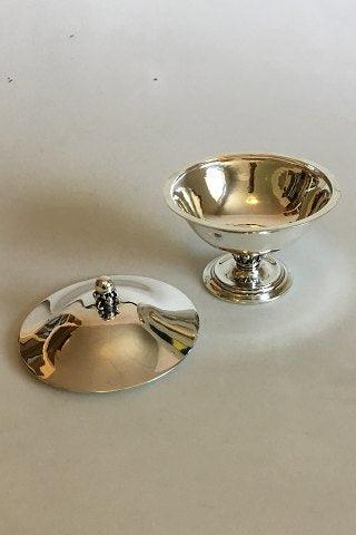 Georg Jensen Sterling Sølv Skål med låg No 180A - Danam Antik