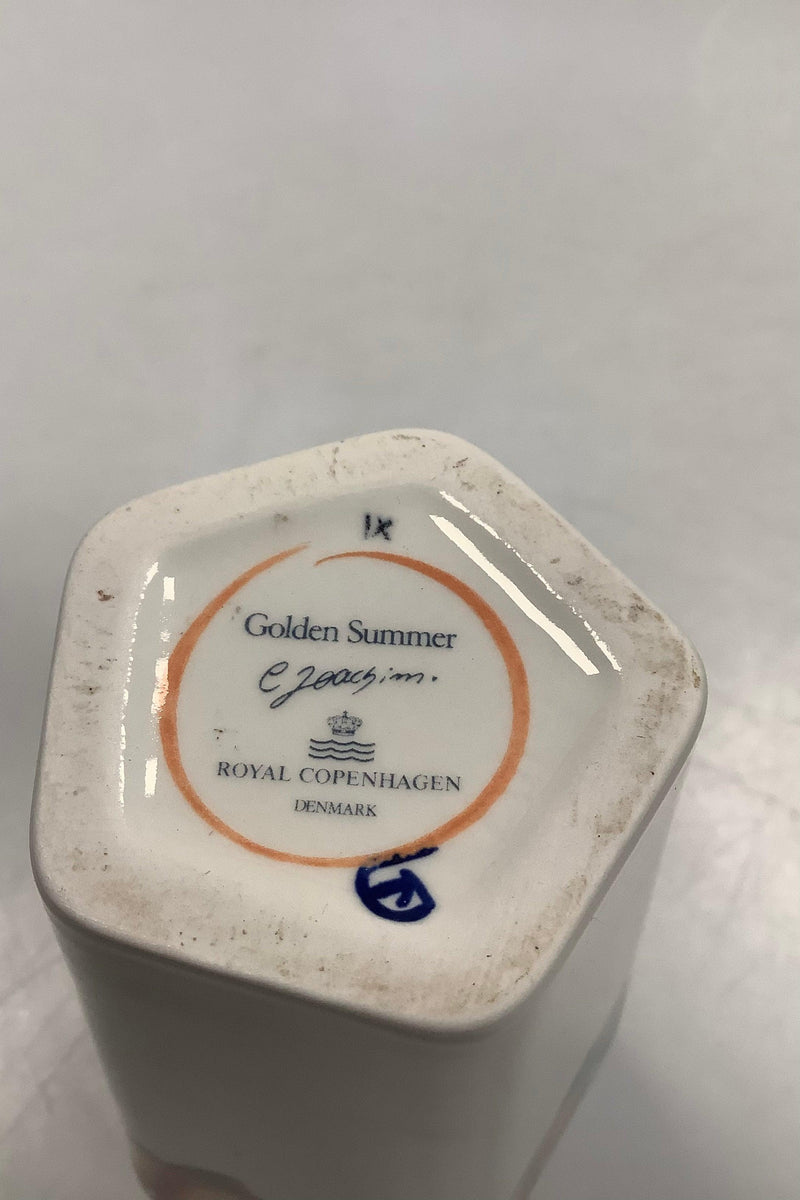 Royal Copenhagen Golden Summer / Gylden Sommer Vase - Danam Antik