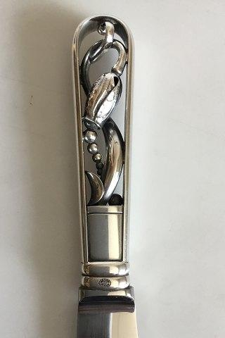 Georg Jensen Sterling Sølv Magnolia No 84 Frokostkniv No 023 - Danam Antik