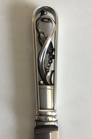 Georg Jensen Sterling Sølv Magnolia No 84 Frokostkniv No 023 - Danam Antik