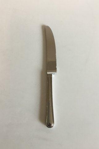 Georg Jensen Rustfrit Stål Copenhagen Line Blank Spisekniv med grillskær - Danam Antik