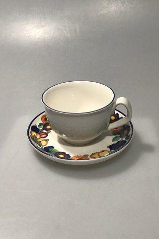 Royal Copenhagen Gylden Sommer Kaffekop og Underkop No 072+073 - Danam Antik