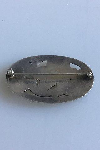 Georg Jensen Sterling Sølv Broche No 177B - Danam Antik